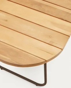 Kave Home Salontafel Salguer Outdoor Massief Acaciahout Ø100x50cm