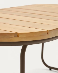 Kave Home Salontafel Salguer Outdoor Massief Acaciahout Ø100x50cm