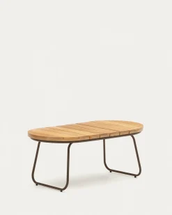 Kave Home Salontafel Salguer Outdoor Massief Acaciahout Ø100x50cm