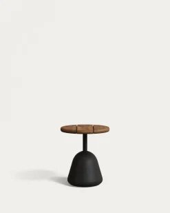 Kave Home Salontafel Saura Hout Walnoot Ø43cm