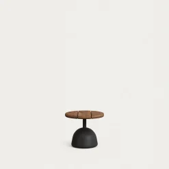 Kave Home Salontafel Saura met Acacia Blad Walnoot Ø43x35cm