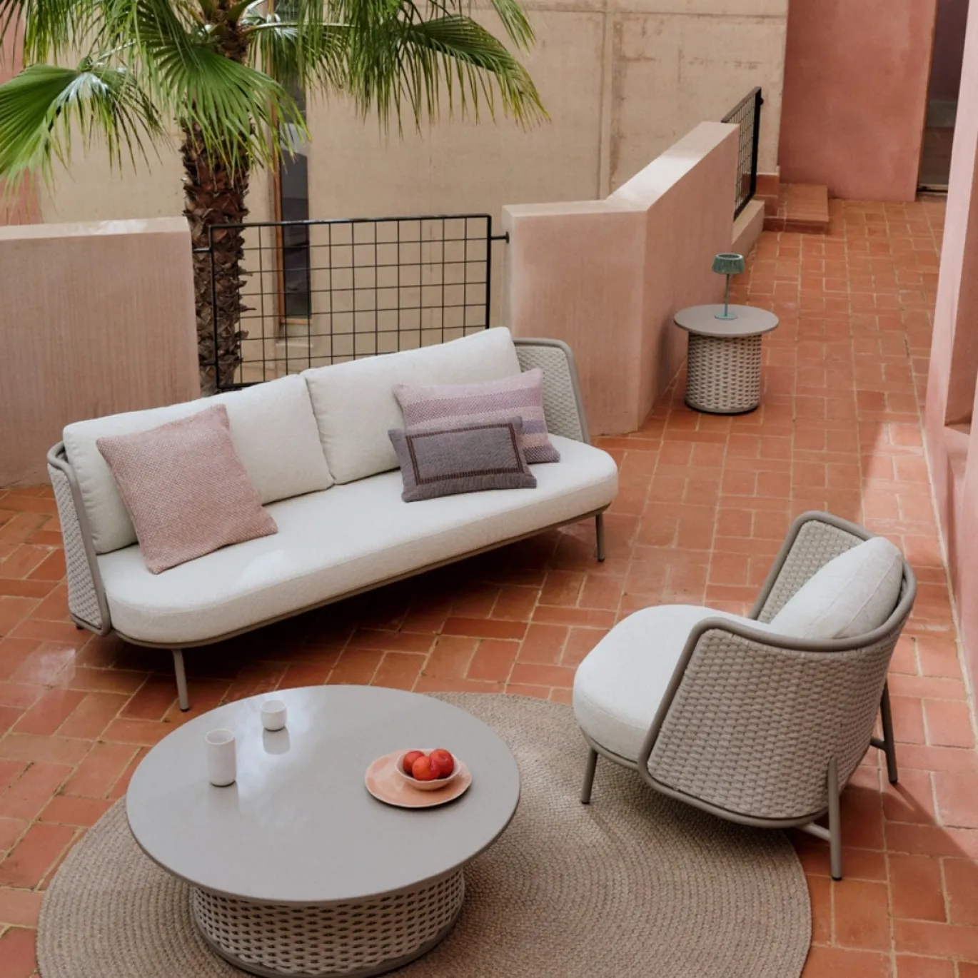 Kave Home Salontafel Sedalis Outdoor Taupe Ø99cm
