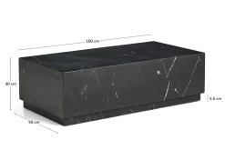Kave Home Salontafel Sorein Marmer Zwart 100cm