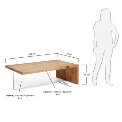 Kave Home Salontafel Tulsi 120x70cm