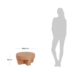 Kave Home Salontafel Vilena Terracotta Ø60cm