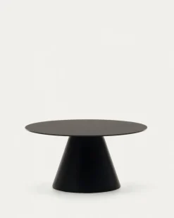 Kave Home Salontafel Wilshire Gehard Glas Ø80cm
