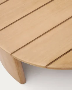 Kave Home Salontafel Xoriguer Massief Eucalyptushout Ø90cm