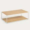 Kave Home Salontafel Yoana Eikenfineer Naturel/Wit 110x60cm
