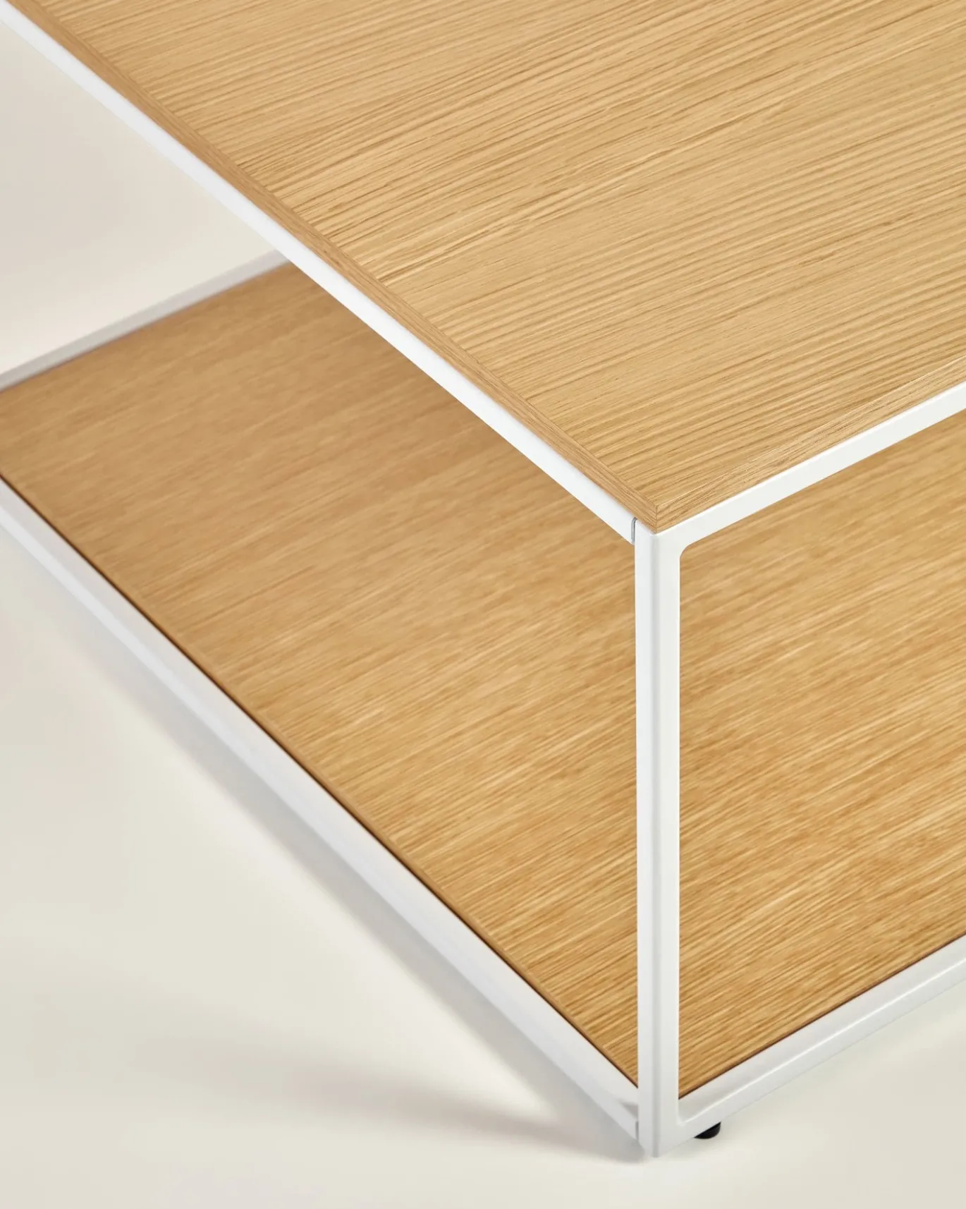 Kave Home Salontafel Yoana Eikenfineer Naturel/Wit 110x60cm