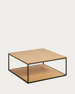 Kave Home Salontafel Yoana Naturel Eikenfineer 80x80cm