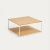 Kave Home Salontafel Yoana Naturel/Wit 80x80cm
