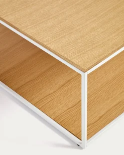 Kave Home Salontafel Yoana Naturel/Wit 80x80cm