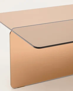 Kave Home Salontafel Zaren Bruin Gehard Glas 120x60cm
