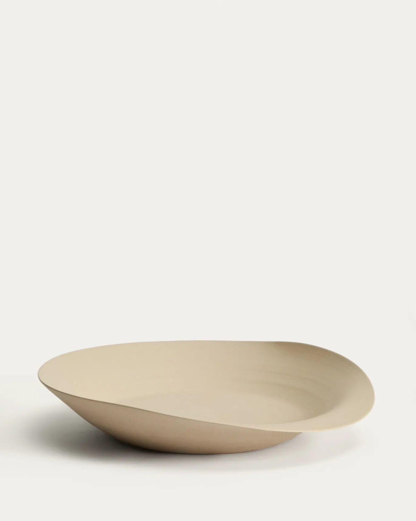 Kave Home Schaal Ebenor Midden Beige Keramiek Ø53cm