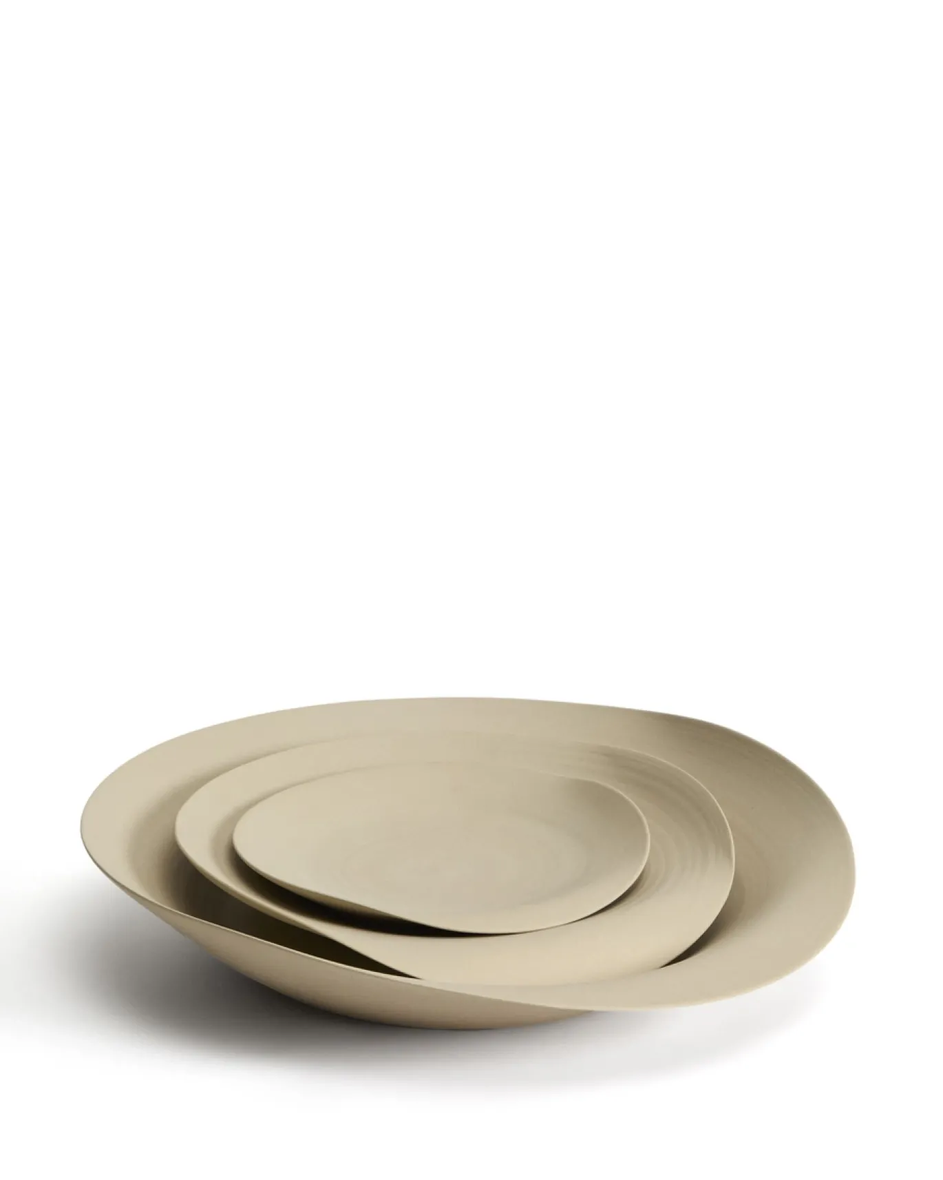 Kave Home Schaal Ebenor Midden Beige Keramiek Ø53cm