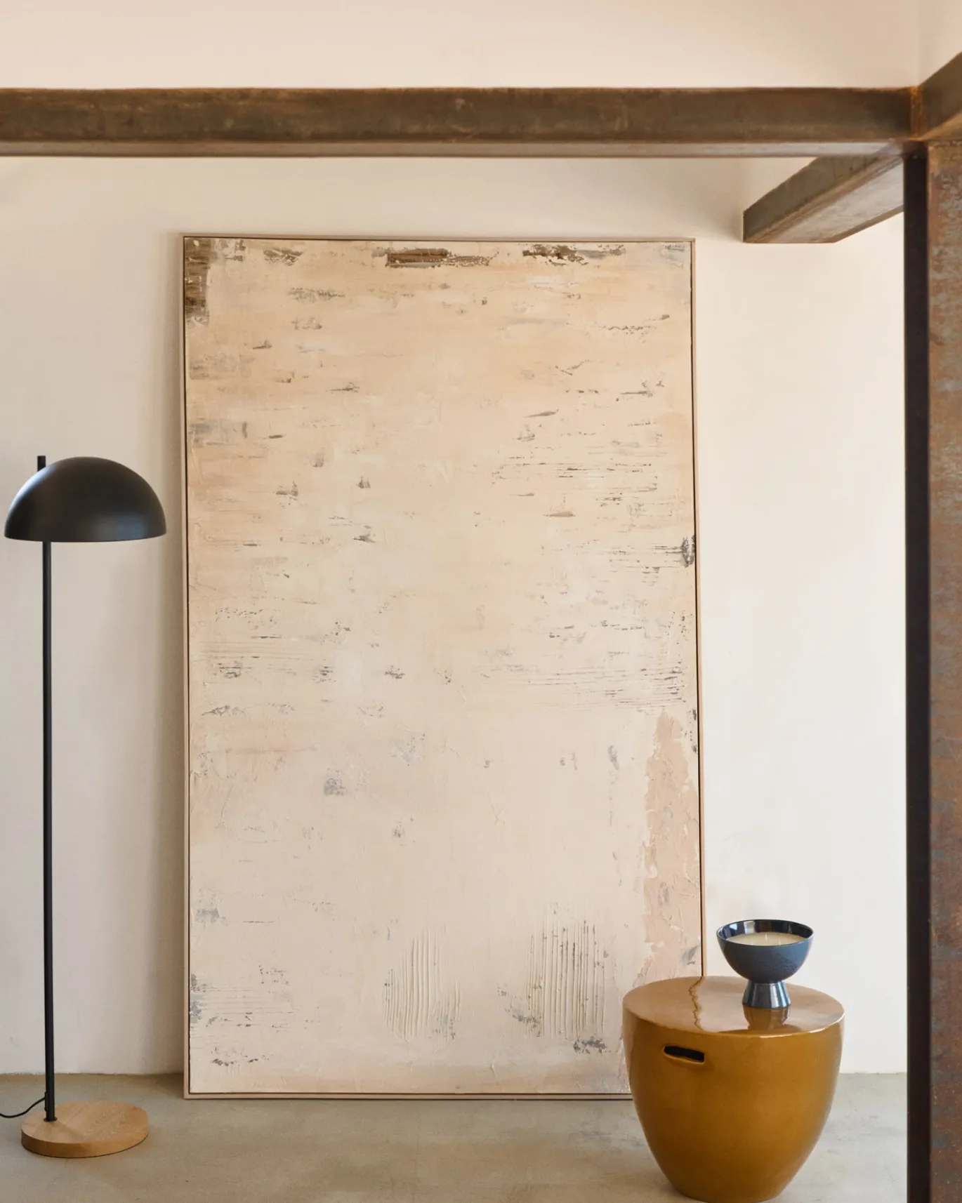 Kave Home Schilderij Abstract Silpa Beige 200x120cm