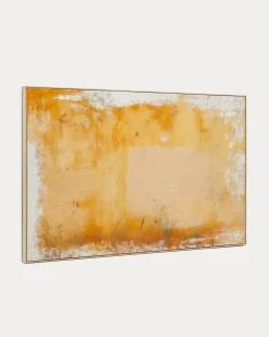 Kave Home Schilderij Abstract Selnar Geel 200x120cm