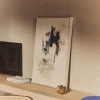 Kave Home Schilderij Erale Abstract Grijs Blauw 90cm