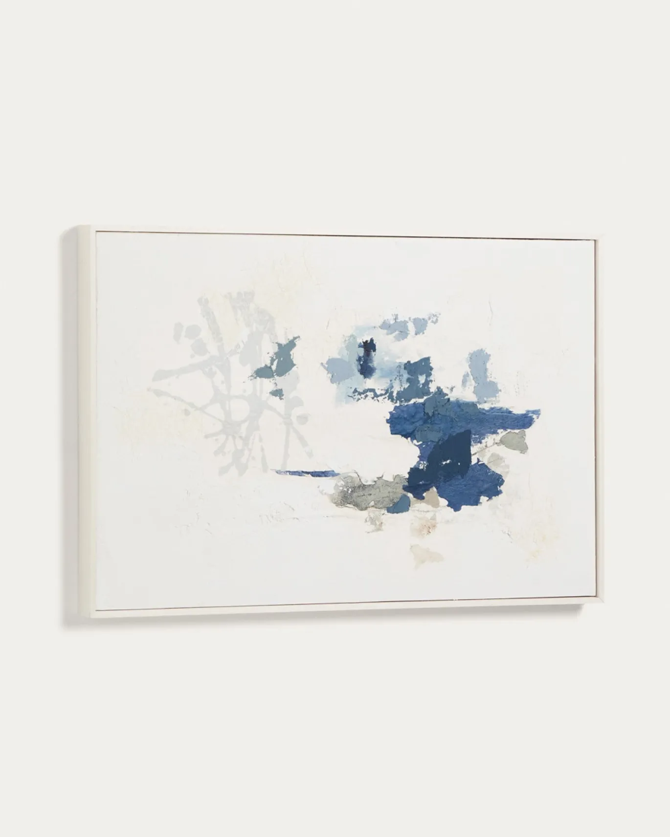Kave Home Schilderij Erale Abstract Grijs Blauw 90cm