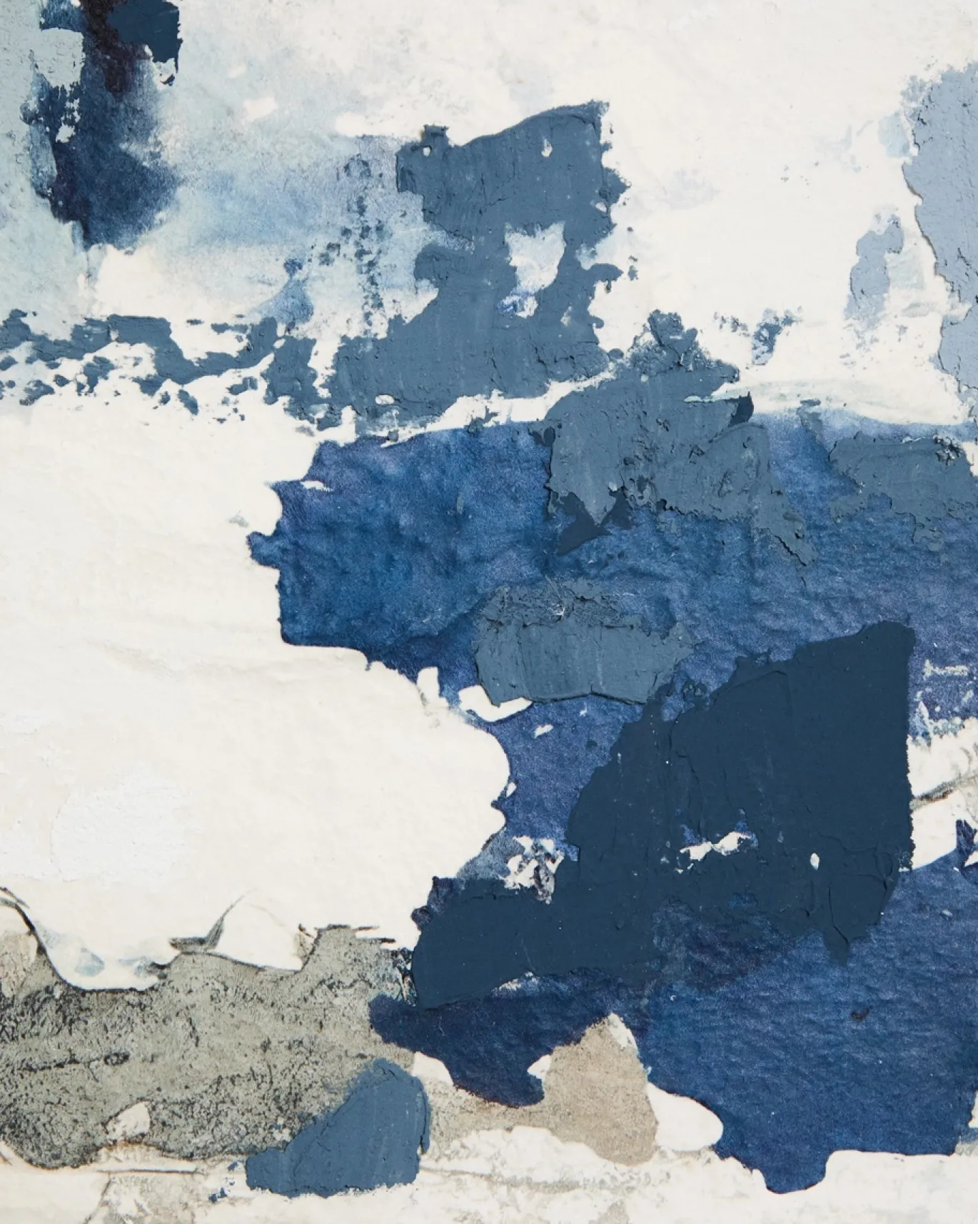 Kave Home Schilderij Erale Abstract Grijs Blauw 90cm