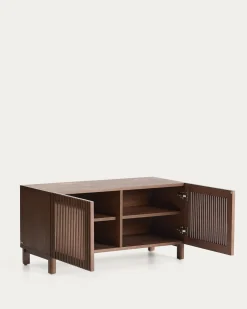 Kave Home Schoenenkast Beyla Essenfineer Walnoot 98cm