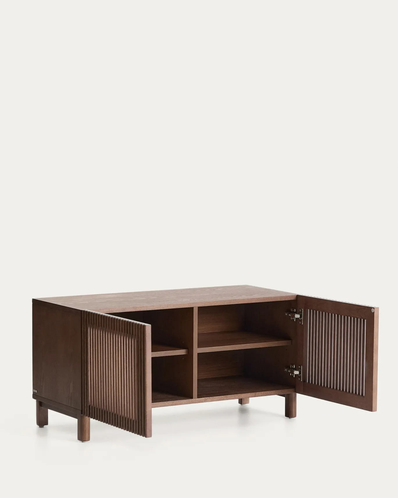 Kave Home Schoenenkast Beyla Essenfineer Walnoot 98cm