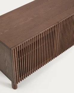 Kave Home Schoenenkast Beyla Essenfineer Walnoot 98cm