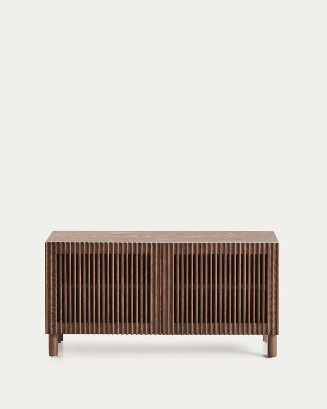 Kave Home Schoenenkast Beyla Essenfineer Walnoot 98cm