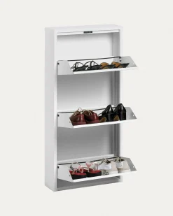 Kave Home Schoenenkast Ode 50x103cm 3 Deuren Wit