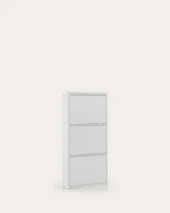 Kave Home Schoenenkast Ode 50x103cm 3 Deuren Wit