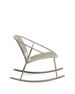 Kave Home Schommelstoel Atrani Staal/Touw Taupe