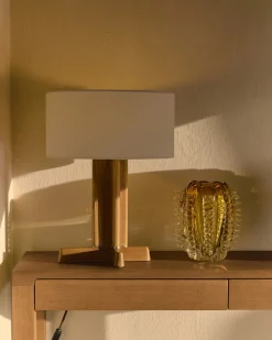 Kave Home Sidetable Arelida Eiken Lichtbruin 112cm