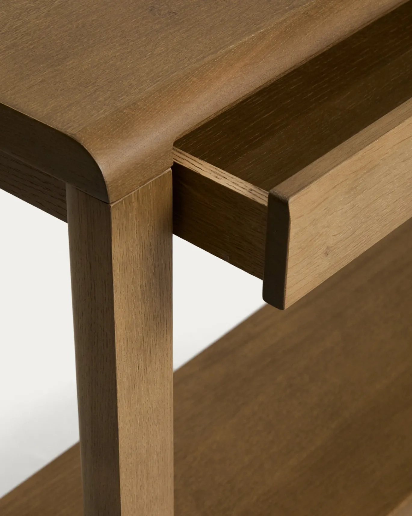 Kave Home Sidetable Arelida Eiken Lichtbruin 112cm