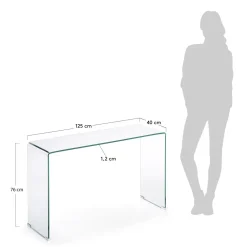 Kave Home Sidetable Burano Glas 125cm