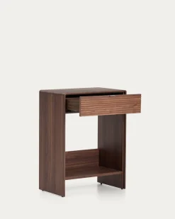 Kave Home Sidetable Norlen Walnoot 81cm