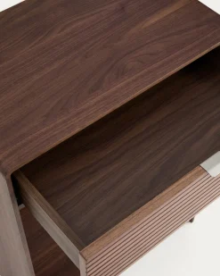 Kave Home Sidetable Norlen Walnoot 81cm