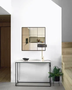 Kave Home Sidetable Rewena Porselein Wit Kalosafwerking 110x75cm