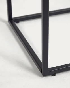 Kave Home Sidetable Rewena Porselein Wit Kalosafwerking 110x75cm