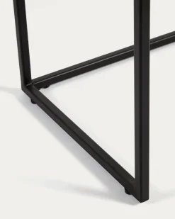 Kave Home Sidetable Yoana Naturel/Zwart 120cm