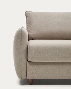 Kave Home Slaapbank Carlota 2-Zits Beige Chenille 185cm