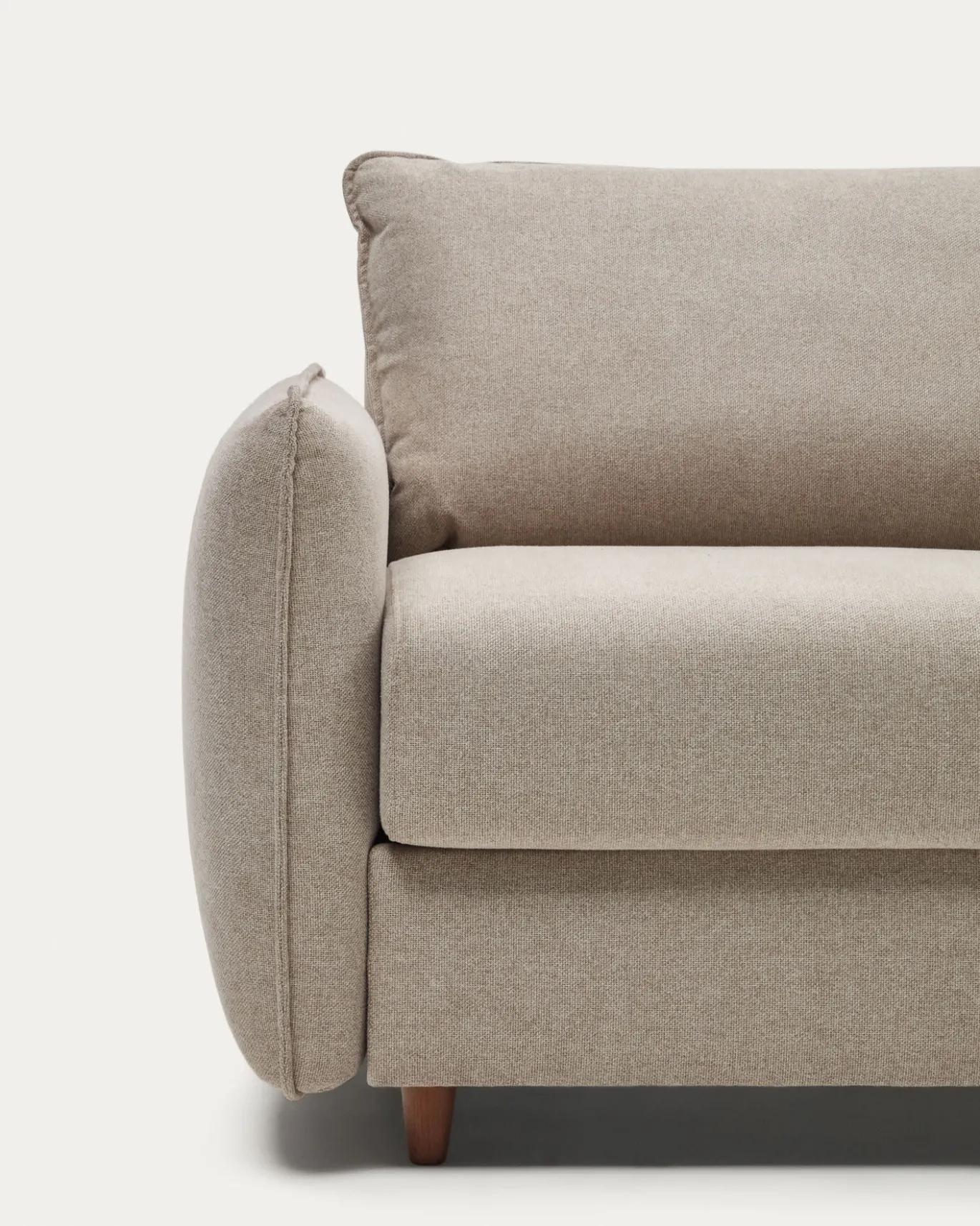 Kave Home Slaapbank Carlota 2-Zits Beige Chenille 185cm