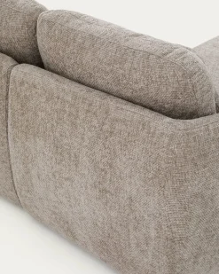 Kave Home Slaapbank Laira 3-Zits Chaise Longue Links Taupe 246cm