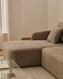 Kave Home Slaapbank Laira 3-Zits Chaise Longue Links Taupe 246cm