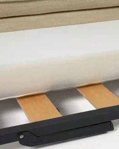 Kave Home Slaapbank Tanit Beige Massief Beukenhout 210cm
