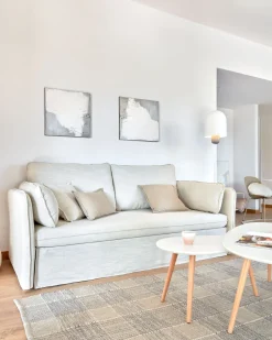 Kave Home Slaapbank Tanit Wit Massief Beukenhout 210cm