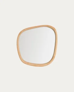 Kave Home Spiegel Alura Teakhout 45,5x47cm