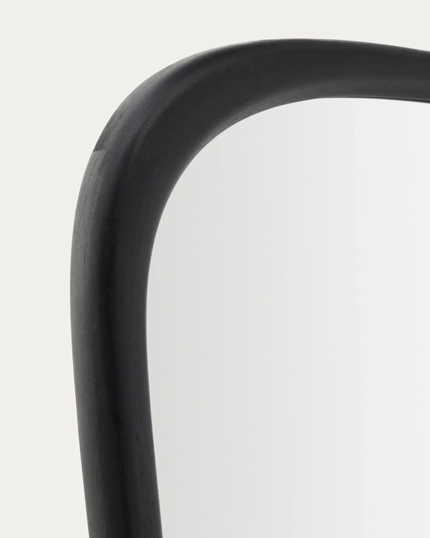 Kave Home Spiegel Alura Zwart Teakhout 158x61cm