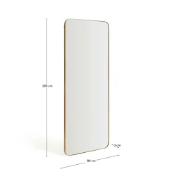 Kave Home Spiegel Marco Goudkleurig Metaal 80x180cm