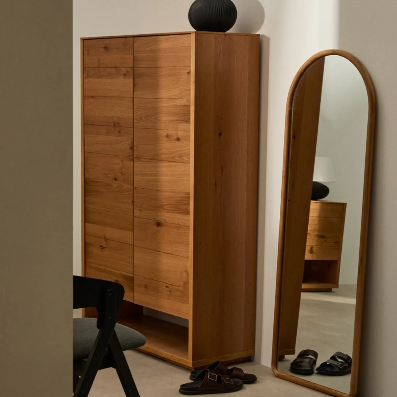 Kave Home Spiegel Milsa Teakhout 55x155cm