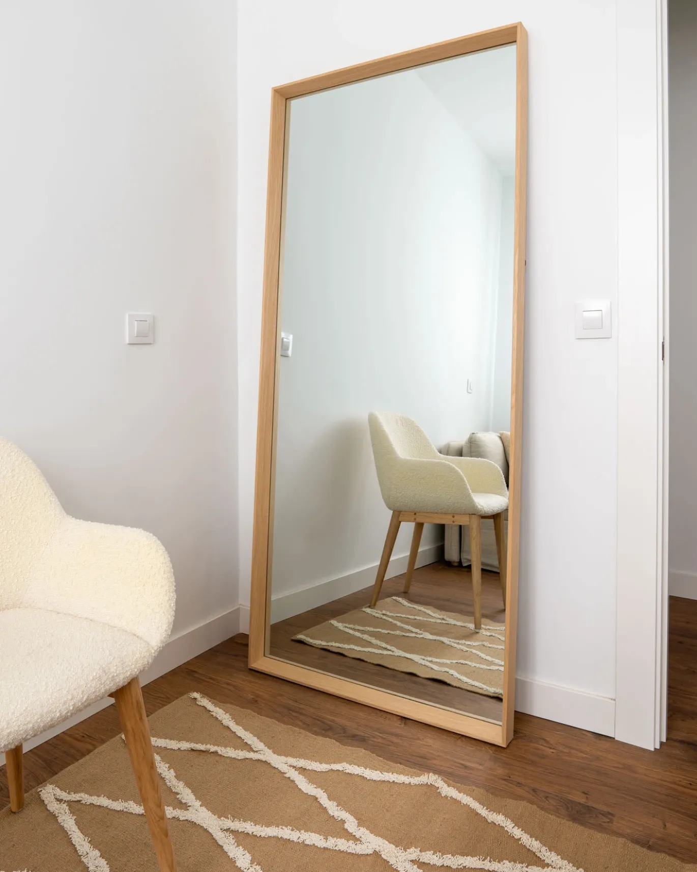 Kave Home Spiegel Nerina Naturel 80x180cm